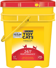 Load image into Gallery viewer, Purina Tidy Cats Clumping Cat Litter, 24/7 Performance Multi Cat Litter - 35 lb. Pail