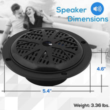 Load image into Gallery viewer, Pyle 4-Inch Dual Cone Waterproof Stereo Speaker System (Pair)