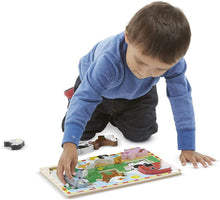 Load image into Gallery viewer, Melissa &amp; Doug Wooden Chunky Puzzles Set - Farm and Pets