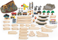 Load image into Gallery viewer, KidKraft Bucket Top Construction Train Set, 61-Piece
