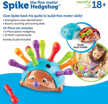 Load image into Gallery viewer, Learning Resources Spike The Fine Motor Hedgehog, Sensory, Fine Motor Toy, Ages 18 Months+