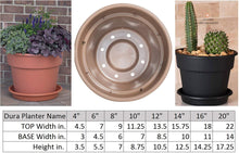 Load image into Gallery viewer, Bloem DC6-45 DCBT18-42, Living Green DCBT18-00 Dura Cotta Plant Window Box, 18-Inch, Black, 6&quot;, Chocolate