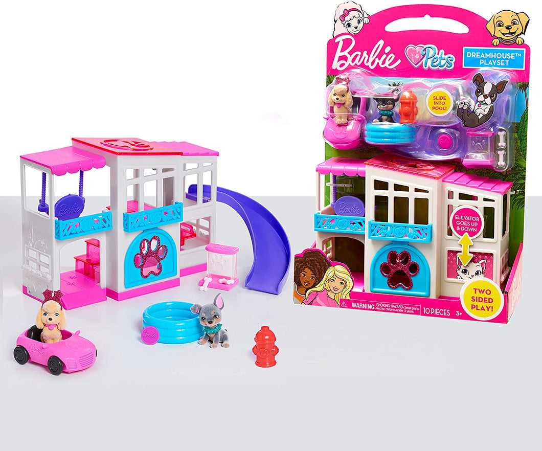 Barbie Pet Dreamhouse Playset (10-pieces)