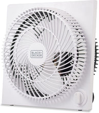 Load image into Gallery viewer, BLACK+DECKER Mini Box Fan – Tabletop Quiet 9 Inch Desk Box Fans Frameless BFB09W White