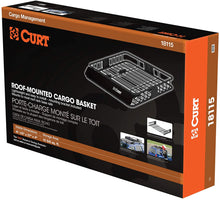 Load image into Gallery viewer, CURT 18115 Universal 42 x 37-Inch Black Steel Roof Rack Rooftop Cargo Carrier