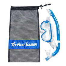 Load image into Gallery viewer, REEF TOURER ReefTourer Youth Single-Window Combo Set for Kids, Clear Blue