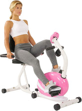 Load image into Gallery viewer, Sunny Health &amp; Fitness P8400 Sunny Health &amp; Fitness Magnetic Recumbent Bike Exe, Pink
