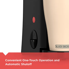 Load image into Gallery viewer, BLACK+DECKER Brew &#39;n Go Personal Coffeemaker with Travel Mug, Black/Beige, DCM18