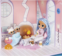 Load image into Gallery viewer, LOL Surprise OMG Winter Chill Cabin Wooden Doll House with 95+ Surprises, Hot Tub and Real Ice Skating Rink- Accessories and Furniture Dolly Toddler Toys -Multicolor
