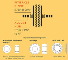 Load image into Gallery viewer, Marathon 00210 Universal Fit, Flat Free, Hand Truck/All Purpose Utility Tire