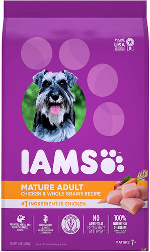 IAMS Senior Dry Dog Food, Chicken, All Breed Sizes