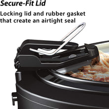 Load image into Gallery viewer, Crockpot Thermoshield Easy Carry Handles |6 Quart Manual Slow Cooker, Black