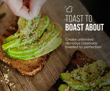 Load image into Gallery viewer, Chefman 4 Slice Countertop Toaster Oven w/ Variable Temperature Control and 30 Minute Timer; Cooking Functions to Bake, Broil, Toast, and Keep Warm -  Black