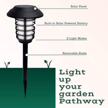 Load image into Gallery viewer, Bell+Howell Smart Solar Pathway Lights, Bright White &amp; Flickering Flame Solar Torches Waterproof Outdoor Lighting Landscape Lights Dusk to Dawn Auto On/Off for Garden Patio Yard