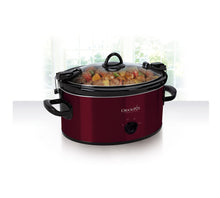 Load image into Gallery viewer, Crock-Pot 6-Quart Cook &amp; Carry Oval Manual Portable Slow Cooker, Red