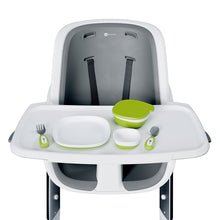 Load image into Gallery viewer, 4moms high chair Magnetic Feeding Utensil Set | Spoon, Fork, Bowls and Plate for Baby, Infant, and Toddler | from The Makers of The mamaRoo