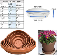 Load image into Gallery viewer, Bloem Terra Plant Saucer Tray for Planters 17-24&quot; Chocolate Brown