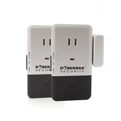 Doberman Security SE-0152 Ultra-Thin Door and Window Alarm with Chime (Silver)