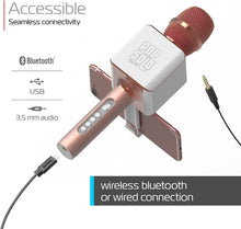 Load image into Gallery viewer, Tzumi Electronics 4955-B PopSolo Bluetooth Karaoke Microphone &amp; Speaker
