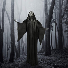 Load image into Gallery viewer, Haunted Hill Farm HHRPR-5FLSA Life-Size Animatronic Reaper, Indoor/Outdoor Halloween Decoration, Multi