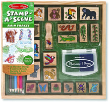 Load image into Gallery viewer, Melissa &amp; Doug Stamp-a-Scene-Rain Forest