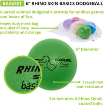 Load image into Gallery viewer, Champion Sports Rhino Skin Basic Dodgeball Set With Mesh Storage Bag