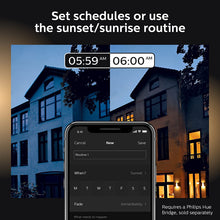 Load image into Gallery viewer, Philips Hue Ludere White Outdoor Security Light, Outdoor Wall Fixture &amp; 2 Hue PAR38 LED Smart Bulbs (Requires Hue Hub, Works with Alexa and More)