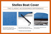 Load image into Gallery viewer, Classic Accessories Stellex All Seasons Boat Cover, Fits Boats 14&#39; - 16&#39; L x 75&quot; W, Trailerable Boat Cover with Polyester Fade-Resistant Fabric, Model A