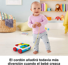 Load image into Gallery viewer, Fisher-Price Pull-Along Activity Blocks, Toy Wagon for Babies