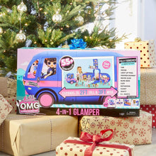 Load image into Gallery viewer, LOL Surprise 4-in-1 Glamper Fashion Camper with 55+ Surprises Fully-Furnished with Light Up Pool, Water Slide, Bunk Beds, Cafe, Bathroom, Closet, Vanity, BBQ Grill, and DJ Booth - Gift for Ages 6+