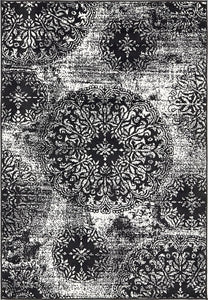 Unique Loom 3138665 Area Rug, 4' x 6' Rectangle, Black