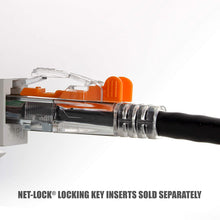 Load image into Gallery viewer, NTW NL-U6K-001OR Lockable CAT6 Patented Net-Lock Patch Cord, Snagless