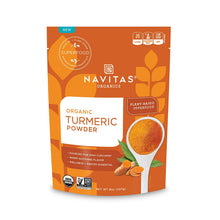 Load image into Gallery viewer, Navitas Organics Turmeric Powder, 8 oz. Bag, 45 Servings — Organic, Non-GMO, Gluten-Free