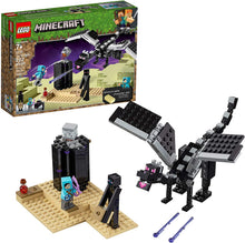Load image into Gallery viewer, LEGO Minecraft The End Battle 21151 Ender Dragon Building Kit includes Dragon Slayer and Enderman Toy Figures for Dragon Fighting Adventures (222 Pieces)