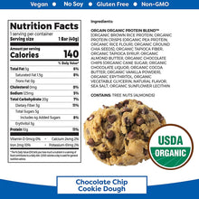Load image into Gallery viewer, Orgain Organic Plant Based Protein Bar, Chocolate Brownie - Vegan, Gluten Free, Dairy Free, Soy Free, Lactose Free, Kosher, Non-GMO