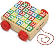 Load image into Gallery viewer, Melissa &amp; Doug Classic ABC Block Cart
