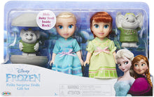 Load image into Gallery viewer, Disney Frozen Petite Anna &amp; Elsa Dolls with Surprise Trolls Gift Set, Each doll is approximately 6 inches tall - Includes 2 Troll Friends! Perfect for any Frozen fan!