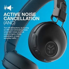 Load image into Gallery viewer, JLab Audio Studio ANC On-Ear Wireless Headphones | Black | 34+ Hour Bluetooth 5 Playtime - 28+ Hour with Active Noise Cancellation | EQ3 Custom Sound | Ultra-Plush Faux Leather &amp; Cloud Foam Cushions