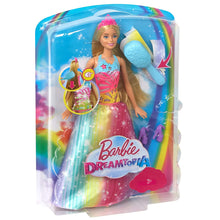 Load image into Gallery viewer, Barbie Dreamtopia Rainbow Cove Brush ‘n Sparkle Princess, Blonde