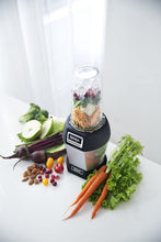 Load image into Gallery viewer, Ninja Nutri Pro Compact Personal Blender, with 18 Oz. and 24 Oz. To Go Cups, in a Black and Silver Finish