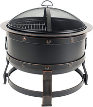Load image into Gallery viewer, Pleasant Hearth OFW307R Killian fire Pit, Rubbed Bronze