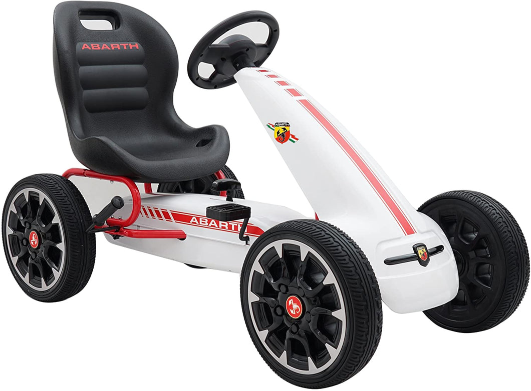 Blazin Wheels Abarth Licensed F1 Pedal Go Kart, White