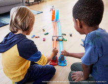 Load image into Gallery viewer, Hot Wheels Double Loop Dash Drag Racing with 2 Vehicles Playset