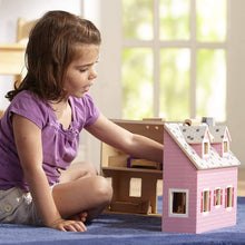 Load image into Gallery viewer, Melissa &amp; Doug Fold and Go Wooden Dollhouse