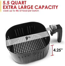 Load image into Gallery viewer, Maxi-Matic Personal Compact Space Saving Electric Hot Air Fryer Oil-Less Healthy Cooker, Timer &amp; Temperature Controls, PFOA/PTFE Free, 700-Watts with Recipes