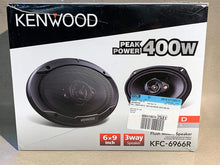 Load image into Gallery viewer, Kenwood KFC-6966R Road Series 6" x 9" 3-Way Car Speakers with Cloth Cones (Pair) - Black