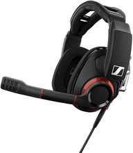 Load image into Gallery viewer, Sennheiser GSP 500 Wired Open Acoustic Gaming Headset, Noise-Cancelling Microphone, Adjustable Headband with Customizable Contact Pressure, Volume Control, PC + Mac + Xbox + PS4, Pro – Black/Red