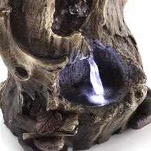 Load image into Gallery viewer, Alpine Corporation 11&quot; Tall Indoor Rainforest Tabletop Fountain with LED Lights