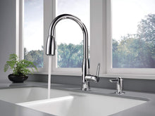 Load image into Gallery viewer, Peerless Single-Handle Kitchen Sink Faucet with Pull Down Sprayer and Soap Dispenser, Chrome P88103LF-SD-L