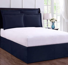 Load image into Gallery viewer, Levinsohn Tailored Wraparound Bedskirt Never Lift Your Mattress Classic 14” Drop Length Pleated Styling